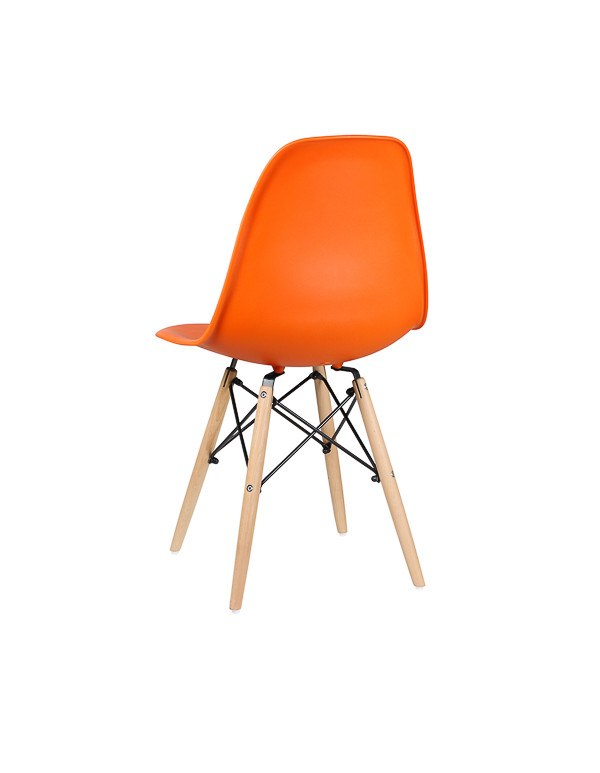 Стул обеденный EAMES DSW WX-503, пластик оранжевый